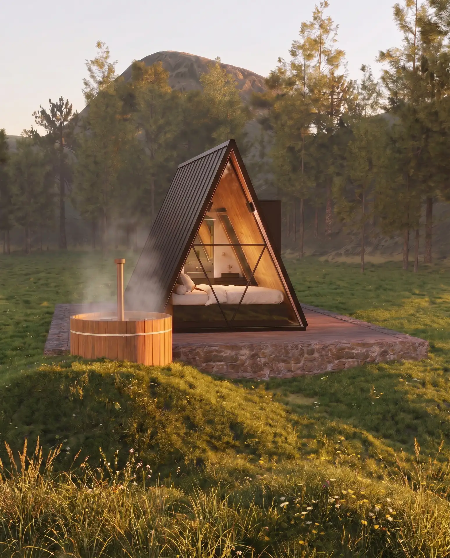 Cabaña Alpina de ABITA · A-Frame · baño privado