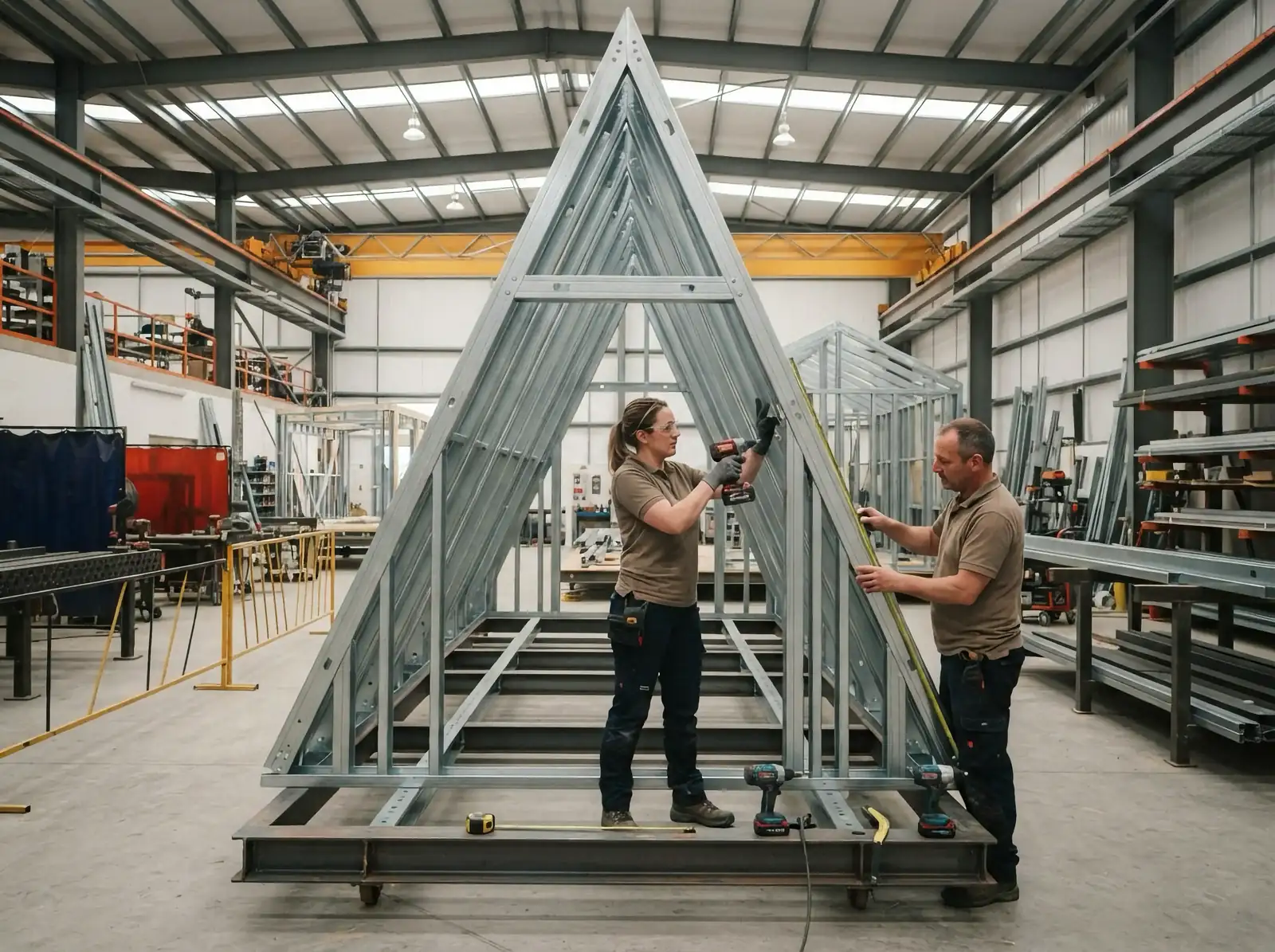 Paso 02 — Steel Frame en planta: construcción de cabañas modulares ABITA