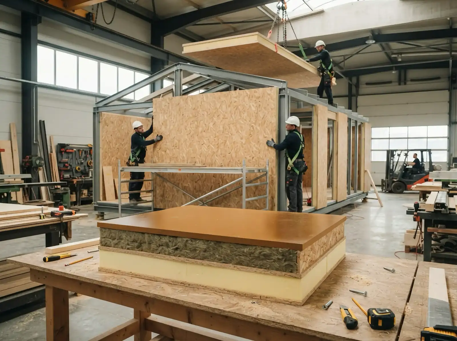 Paso 03 — Paneles SIP + aislamiento: construcción de cabañas modulares ABITA