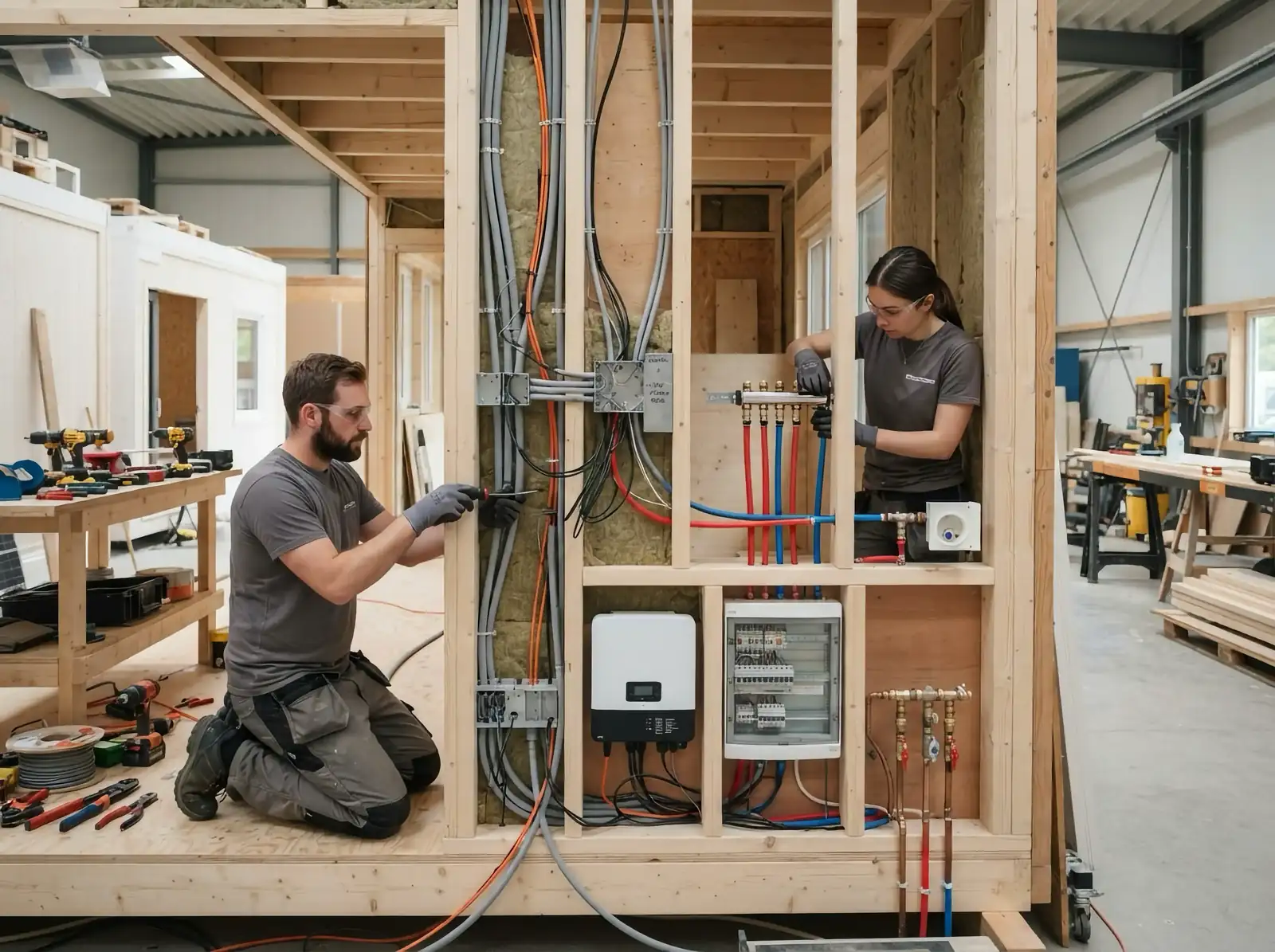 Paso 04 — Instalaciones y energía: construcción de cabañas modulares ABITA